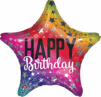 Anagram Balloons RAINBOW STAR birthday 19"