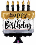 Betallic Balloons SATIN BIRTHDAY CAKE 28"