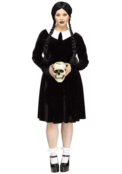 GOTHIC GIRL  Adult wednesday addams