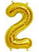 Anagram Number Balloons - Gold 34 "