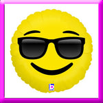 Betallic 18" Emoji Sunglasses Foil Balloon