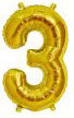 Anagram Number Balloons - Gold 34 "