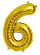 Anagram Number Balloons - Gold 34 "