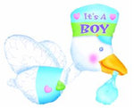 Anagram 32“ STORK Foil Balloon- Baby It‘s A Boy/ It‘s a Girl