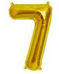 Anagram Number Balloons - Gold 34 "