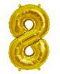Anagram Number Balloons - Gold 34 "