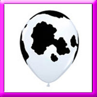 11" Cow Print Latex Balloon