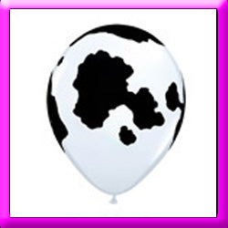 11" Cow Print Latex Balloon