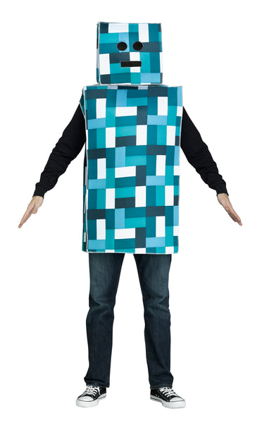 Fun World Monster Robot Blue Costume Minecraft