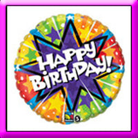 18" Birthday Radiant Blast Balloon foil