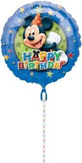 18in Mickey Birthday Stars Balloon