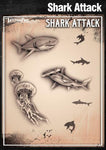 Wiser's Shark Attack AirBrush Tattoo Pro Stencil