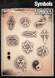 Wiser's Symbols AirBrush Tattoo Pro Stencil