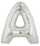 Letter Balloons - Silver 36"
