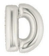 Letter Balloons - Silver 36"