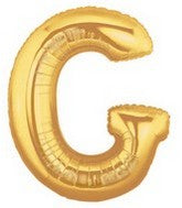 Letter Balloons - Gold 36"