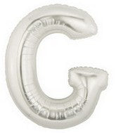 Letter Balloons - Silver 36"