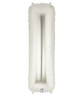 Letter Balloons - Silver 36"
