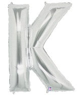 Letter Balloons - Silver 36"