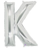 Letter Balloons - Silver 36"