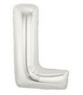 Letter Balloons - Silver 36"
