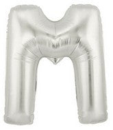 Letter Balloons - Silver 36"