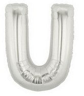 Letter Balloons - Silver 36"