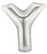Letter Balloons - Silver 36"