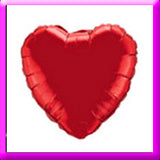 18" Red Heart Foil  Balloon