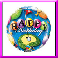 18" Birthday Golfer Balloon