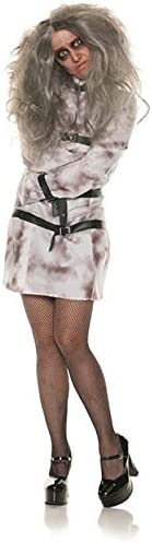 UNDERWRAPS Woman's Crazed, White, SMall Adult straight jacket halloween costume insane asylum