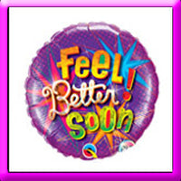18" Feel Better Soon Foil Balloon