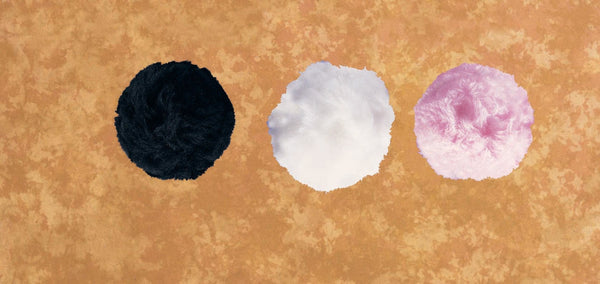 4" Bunny Tail - white