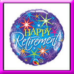 Qualatex Round Foil Balloon- 18" Happy Retirement