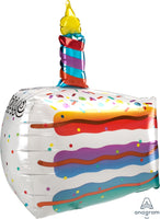 CAKE SLICE 25" ULTRA SHAPE foil balloon