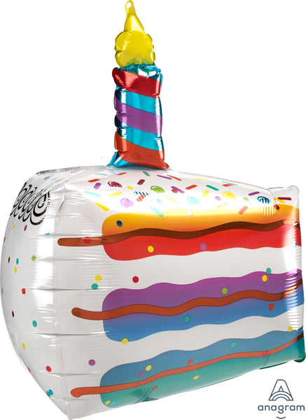 CAKE SLICE 25" ULTRA SHAPE foil balloon