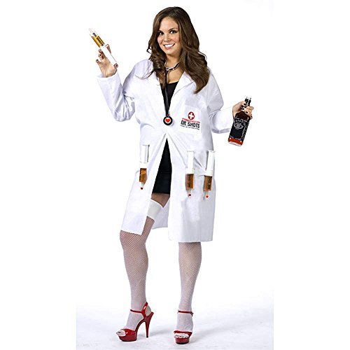Fun World Women's Dr Shots Plus Size Costume