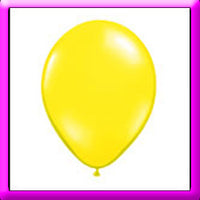 11" Yellow Latex Balloon