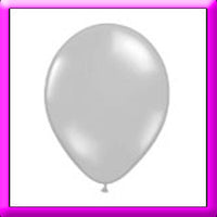 11" Chrome Silver Latex  Balloon