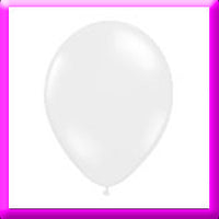 11" White Latex Balloon