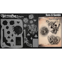 Wiser's Guns & Gamblin Tattoo Pro Stencil 2