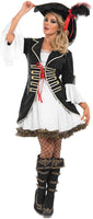 Woman's Buccaneer Pirate Adult Halloween Costume Large