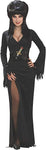 Rubies Costume Elvira Mistress of The Dark Full-Length Dress Halloween Costume Adult Small
