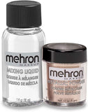 Mehron Metallic Powder (.5 g)  and mixing liquid (1oz)