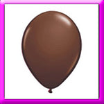 11" Chocolate Brown Latex Balloon