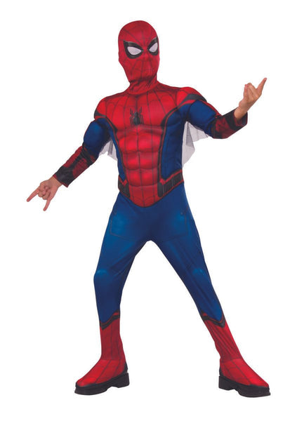 Kids Spider-Man: Far From Home Deluxe Spider-Man Red/Blue Suit Costume size child