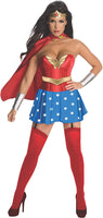 Rubies Costume Secret Wishes Women's DC Comics Wonder Woman Corset, Red/White/Blue, Medium