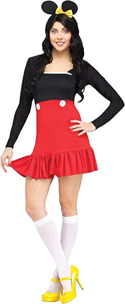 Miss Mikki Mouse Costume Adult Small 6-8