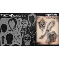 Wiser's Sugar Skulls Tattoo Pro Stencil 2