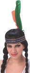 Rubies feathered head dress